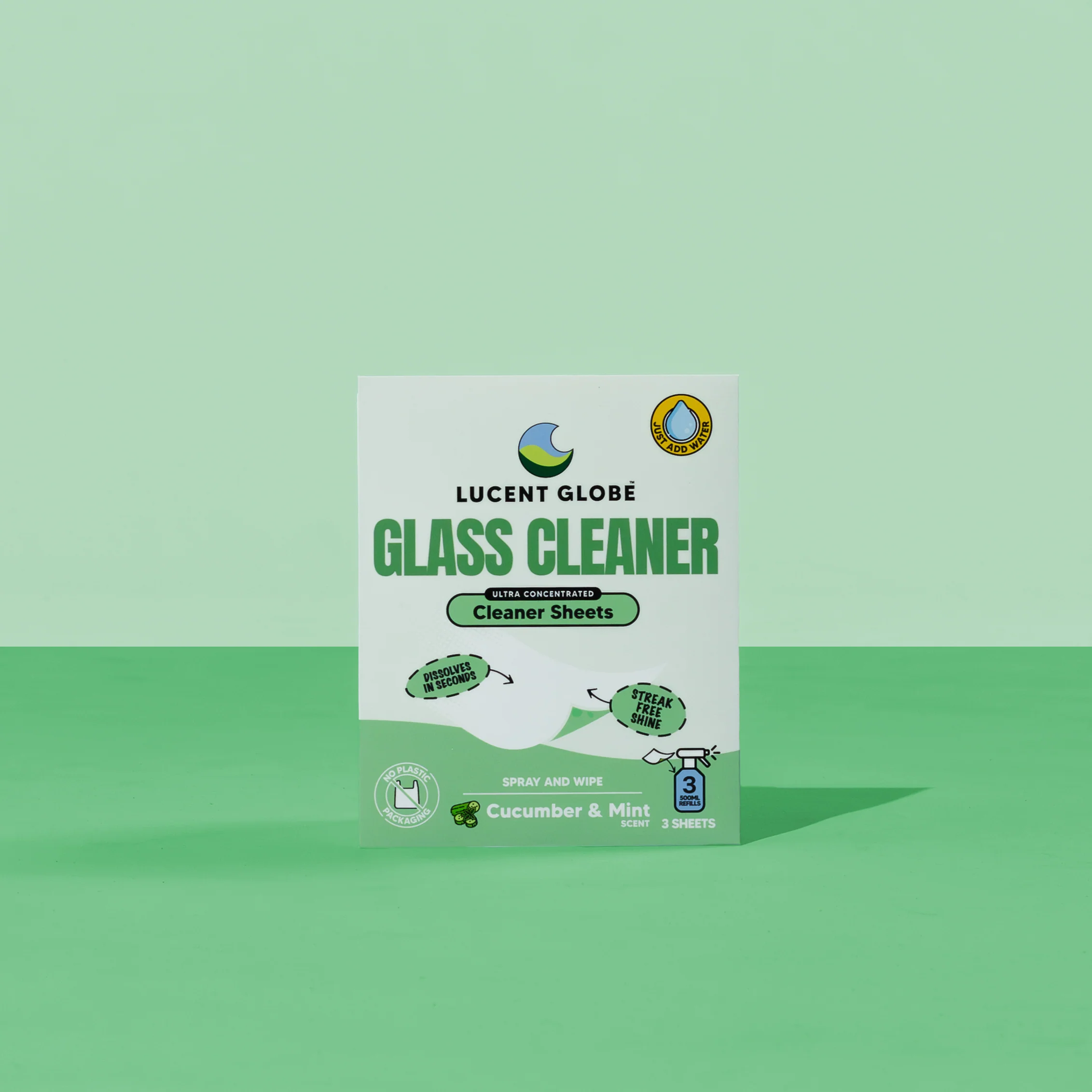 Glass Cleaner Sheets - 1 Pack