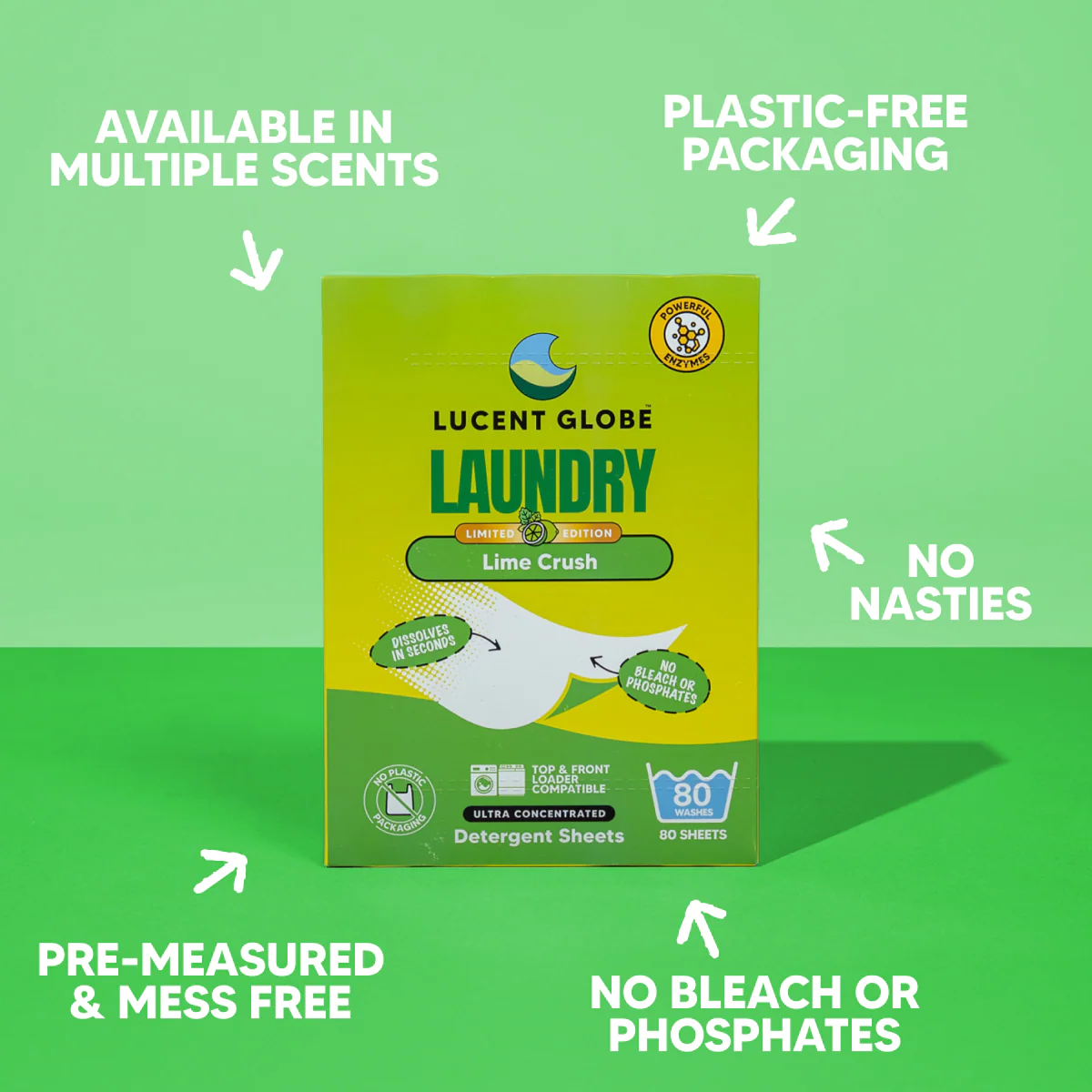 Lime Crush Laundry Detergent Sheets - Limited Edition - Image 3